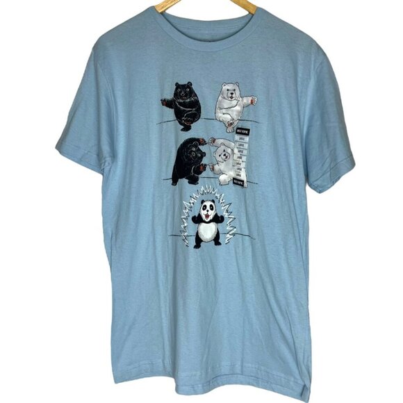 Black Matter Other - Black Matter Hot Topic Men's Large Tshirt Ultimate Fusion Panda Graphic Blue‎
